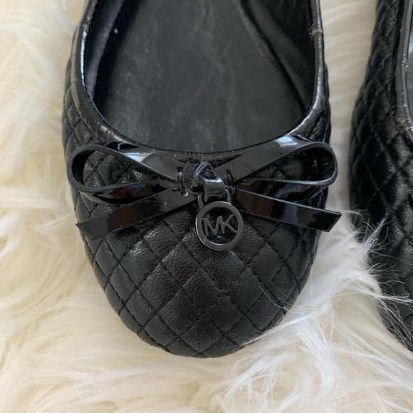 MICHAEL KORS Black Quilted Ballet Flats - Picture 3 of 5